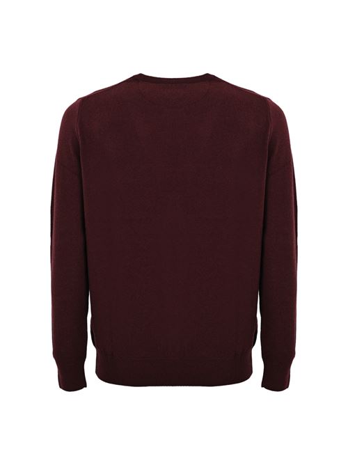 Maglione in lana con pony bordeaux POLO RALPH LAUREN | 710 876714006